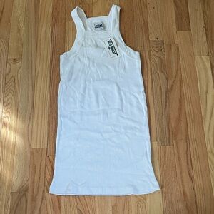 John Son Tank Top Mens Large White Ribbed Undershirt Sleeveless NWT